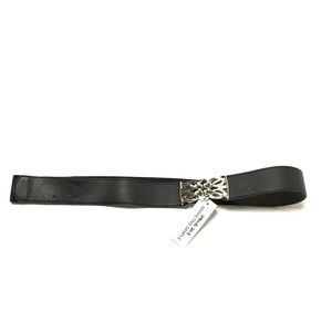 DNA Women's Waist Belt Elastic Back Solid Black